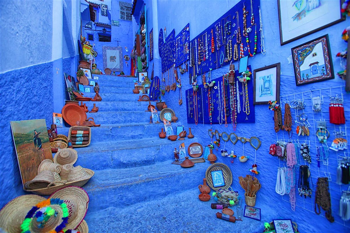 Shopping in Chefchaouen, Morocco