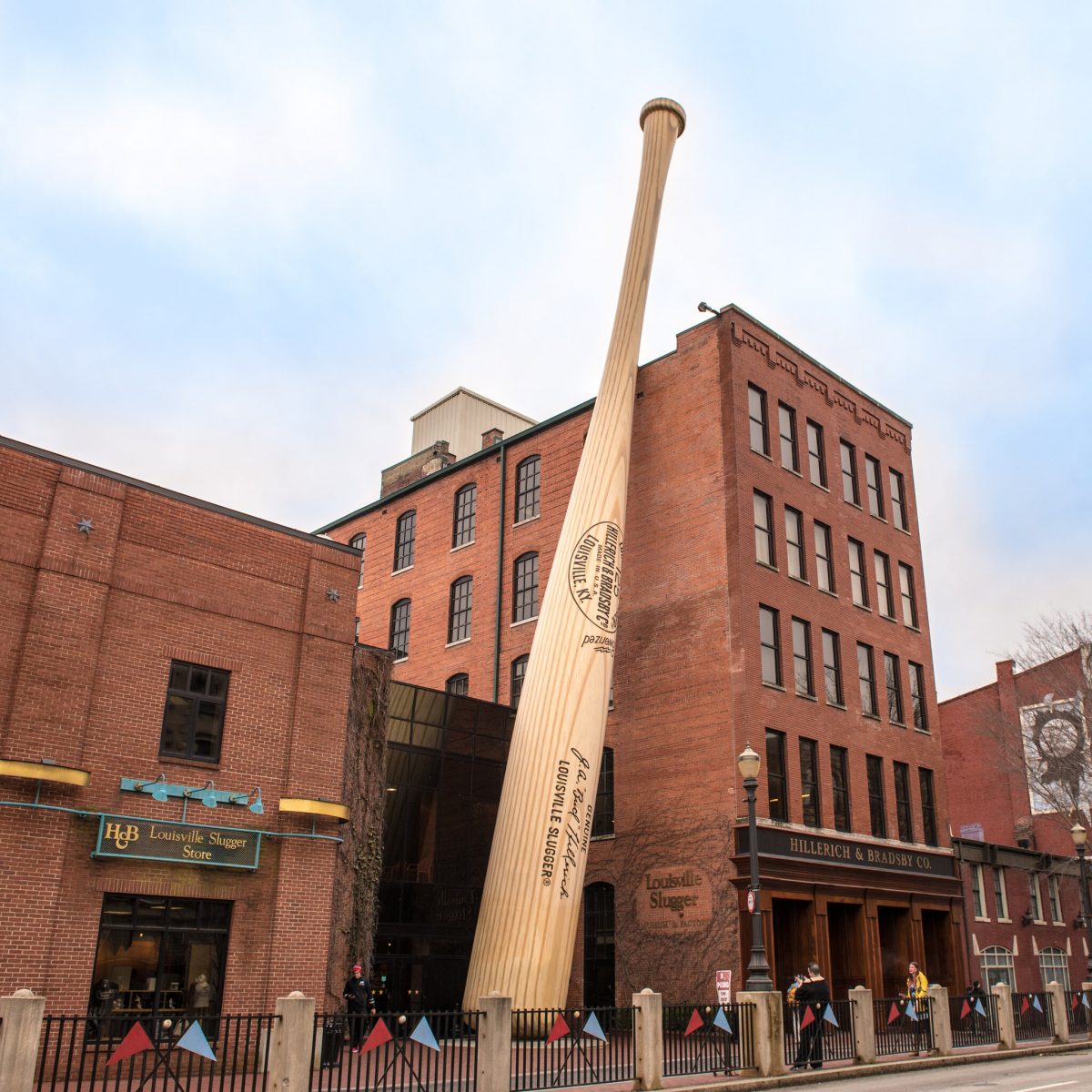 Huge Baseball Bat in front of Slugger Museum