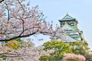 Osaka Castle in Springtime