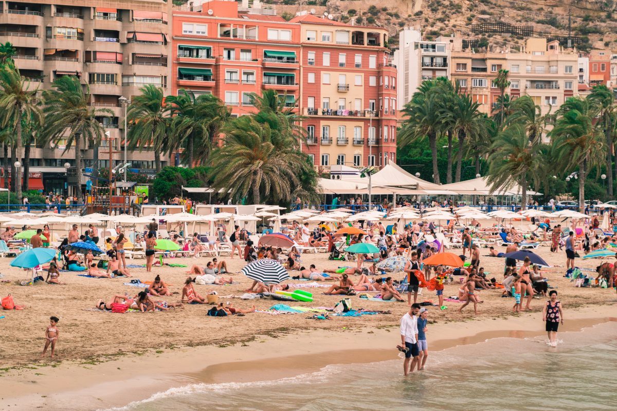 El Postiguet Beach, Alicante, Spain El Postiguet Beach, Alicante, Spain