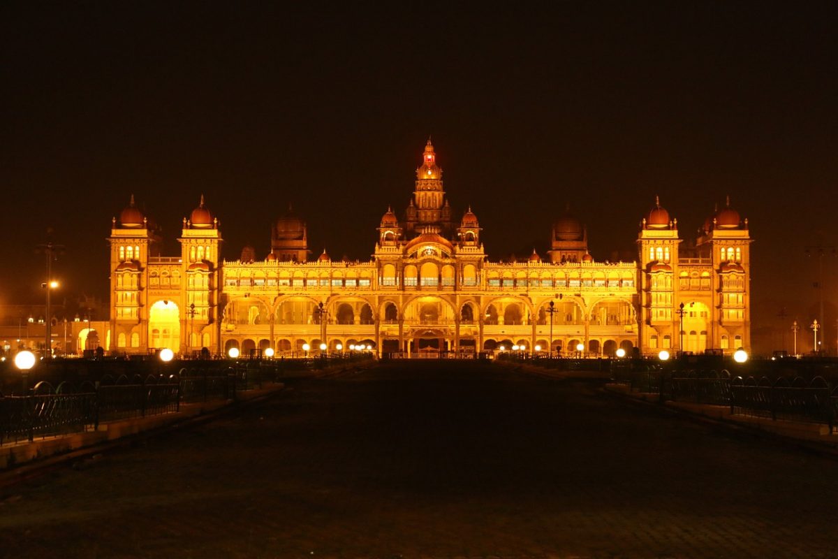 Mysore Palace when Illuminated