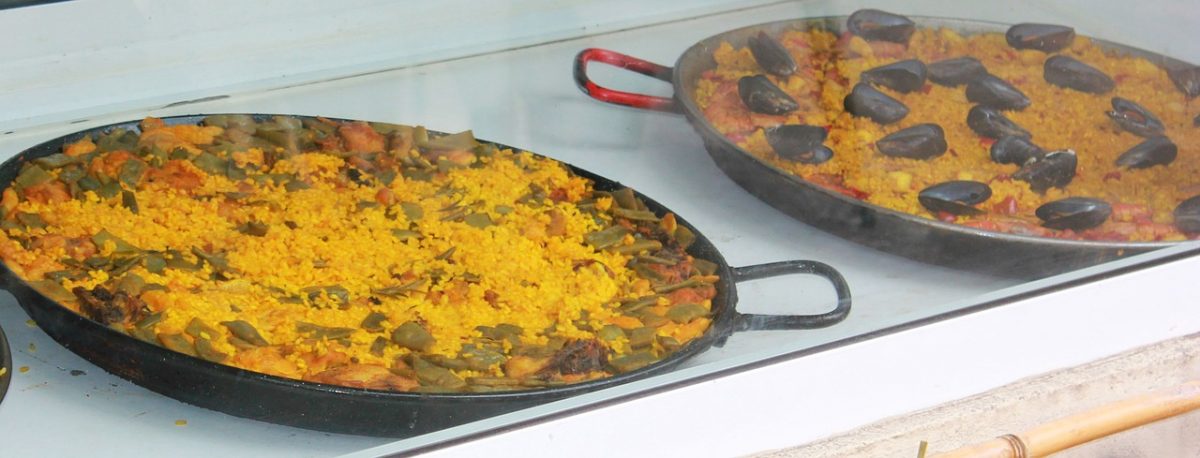 Paella dishes in Valencia