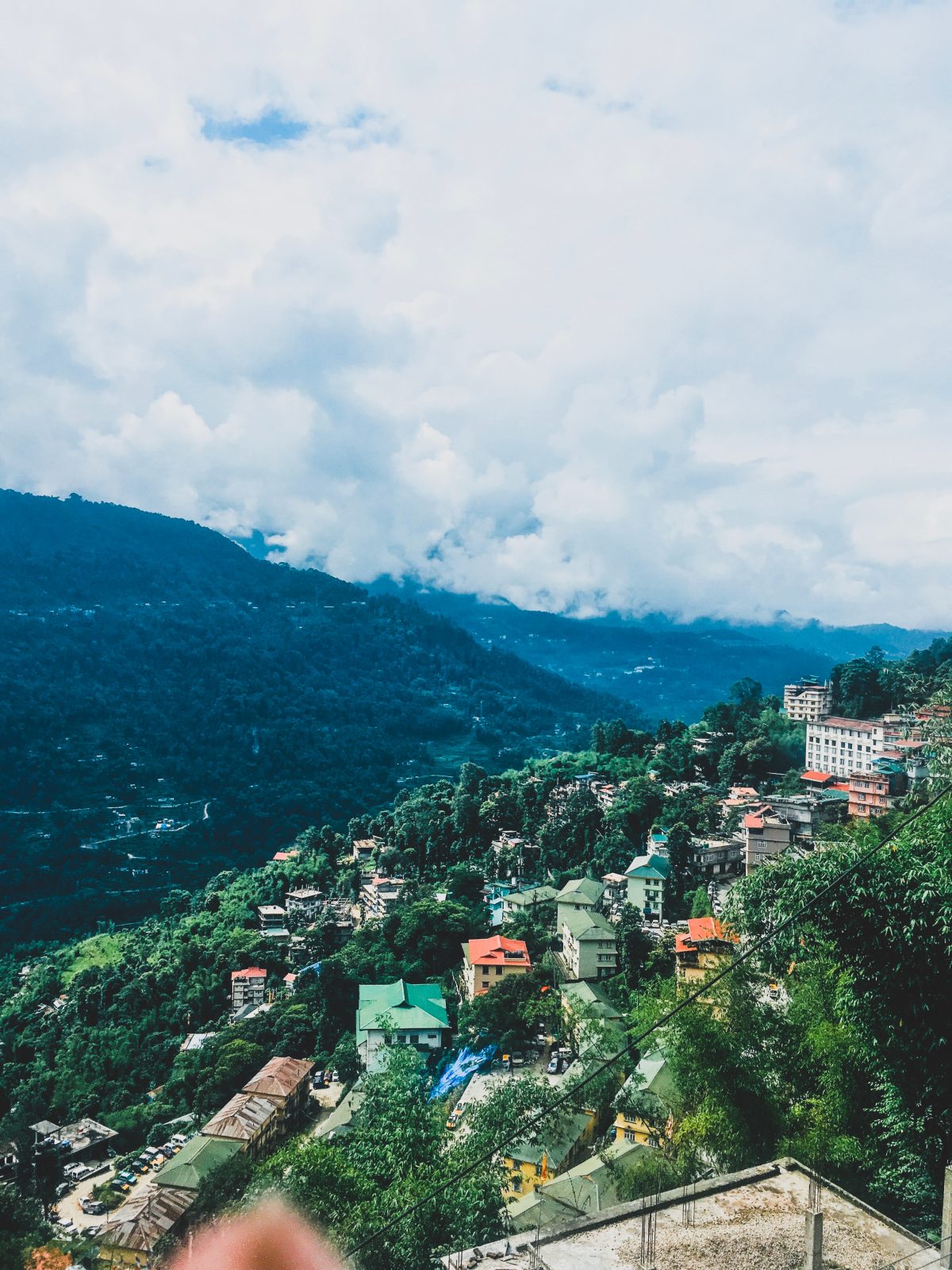 Houses on a mountain 