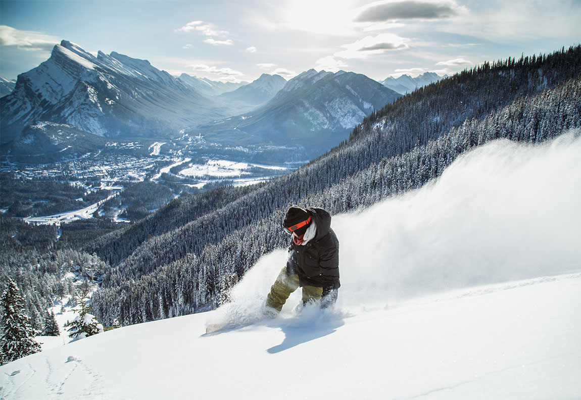 Skiing at Mount Norquay Ski Resort