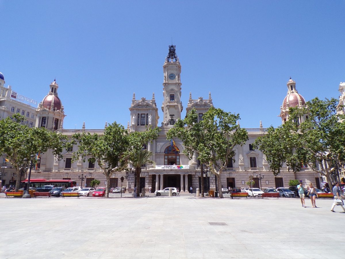 Plaza in Valencia, Spain