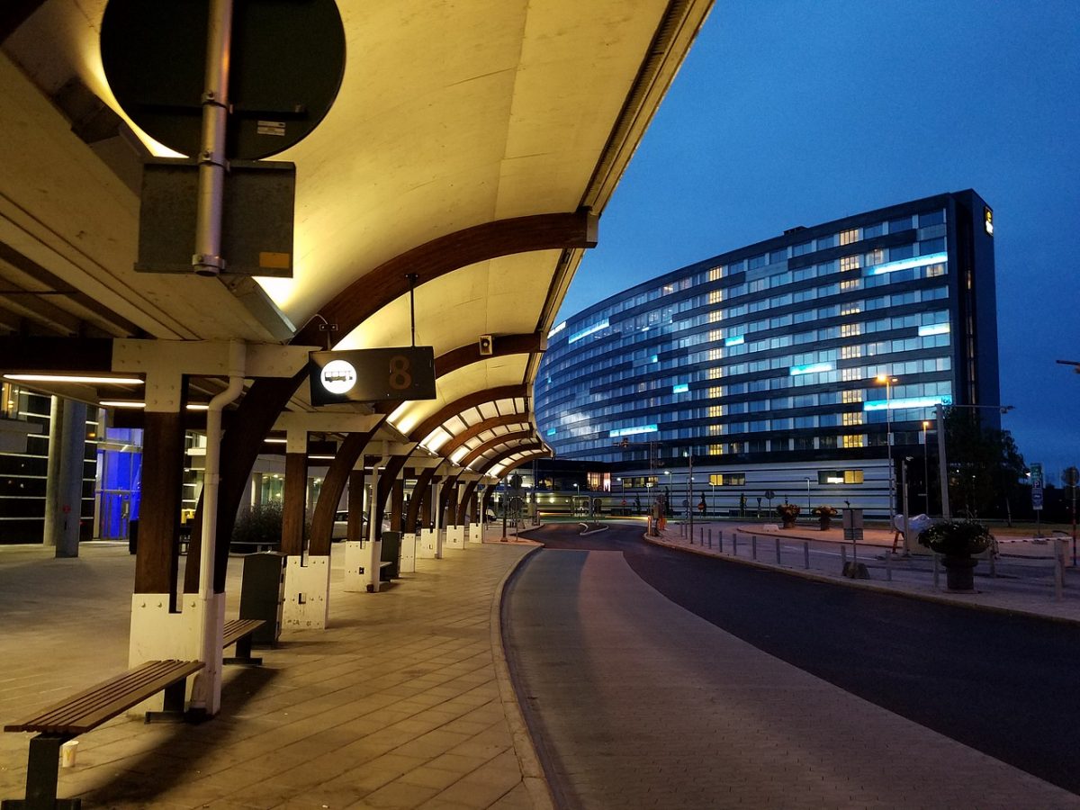 An Airport Terminal and Airport Hotel