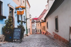 Bratislava hidden cobbled-stone alleyways