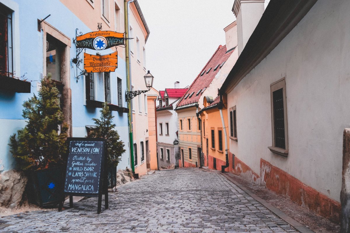 Bratislava hidden cobbled-stone alleyways 