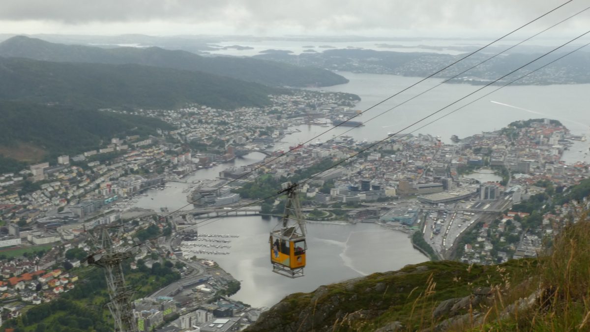 cable car, mountain, hordaland