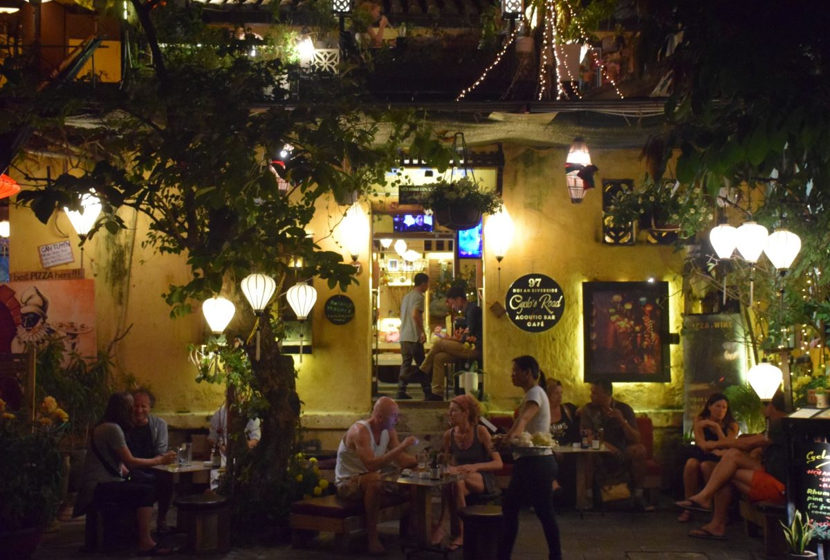 Street side bar in hoi an old street Street side bar in hoi an old street