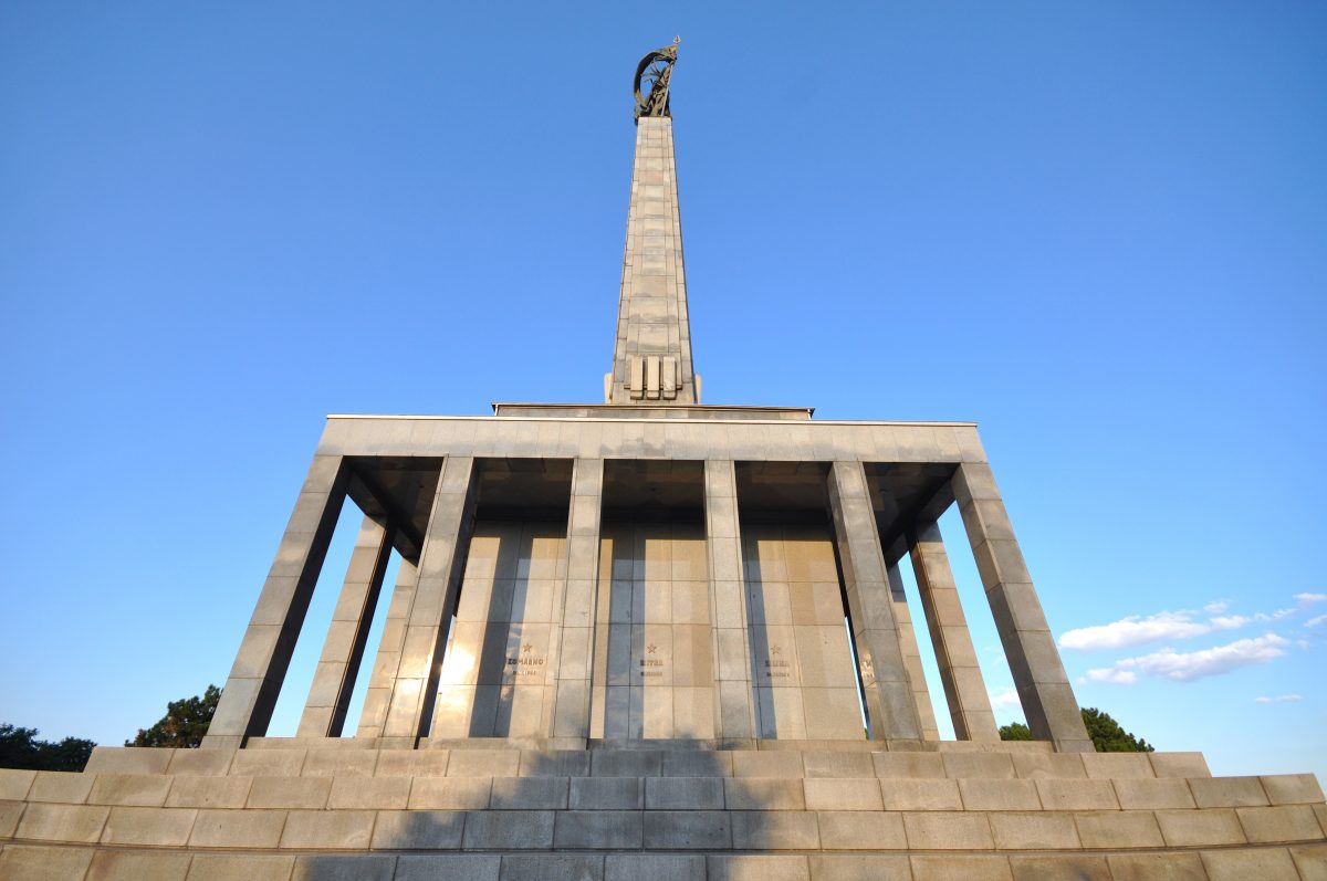 Slavín Monument in Bratislava as a burial ground of thousands of Soviet Army soldiers who fell during World War II