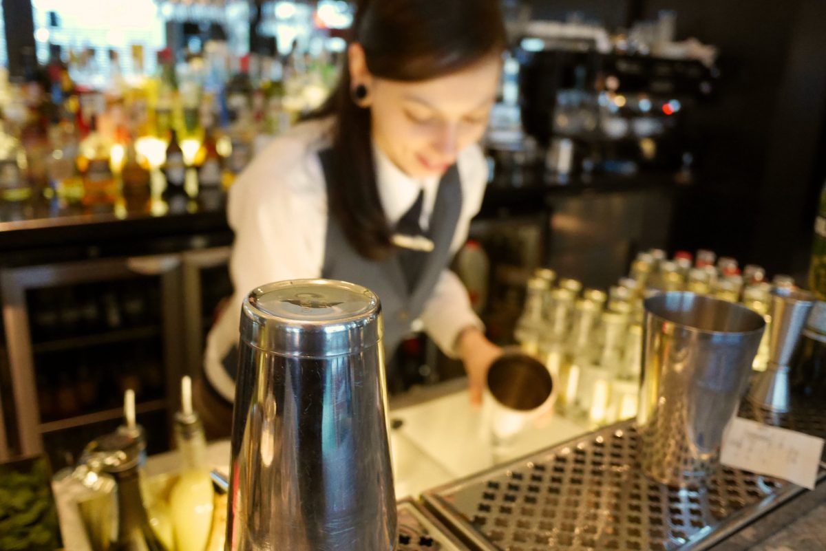 A bartender in London, UK