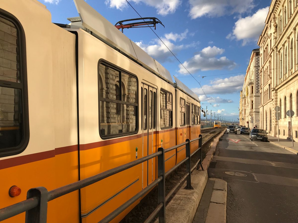 Budapest train traveling to Prague
