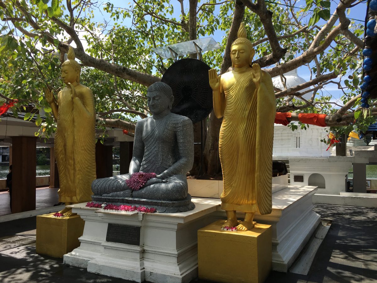 Buddha statues in a temple Buddha statues in a temple