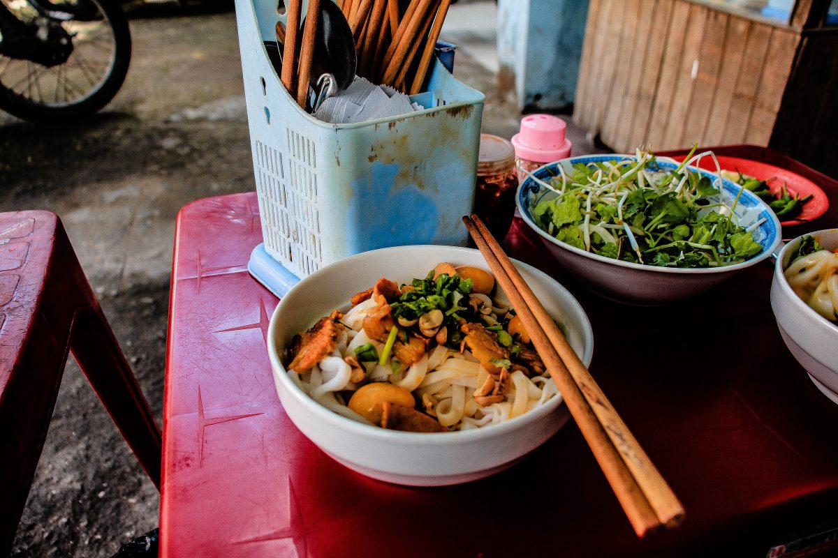 Cao Lau vietnamese food by the street Cao Lau vietnamese food by the street