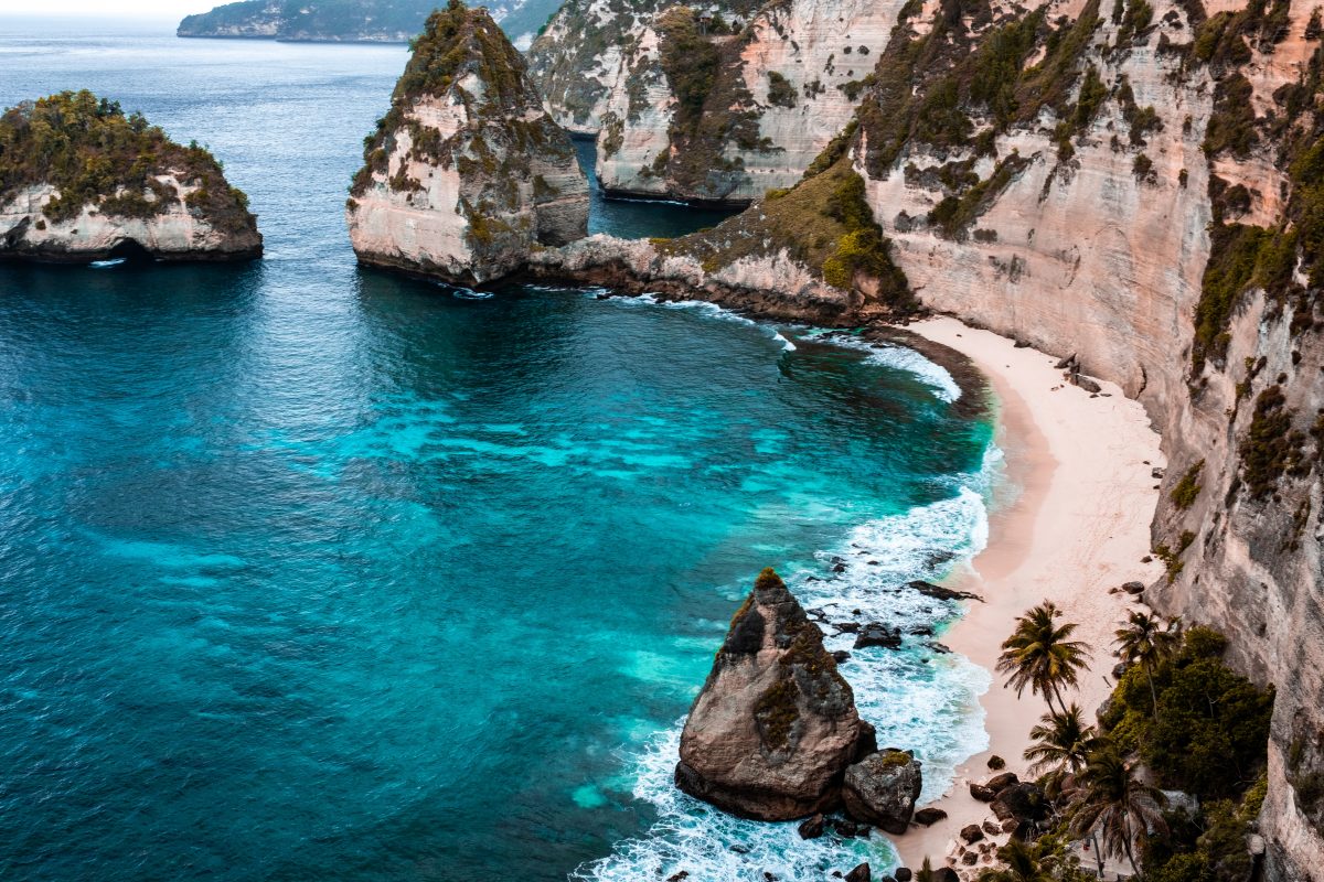 gulf of nusa penida island in indonesia 