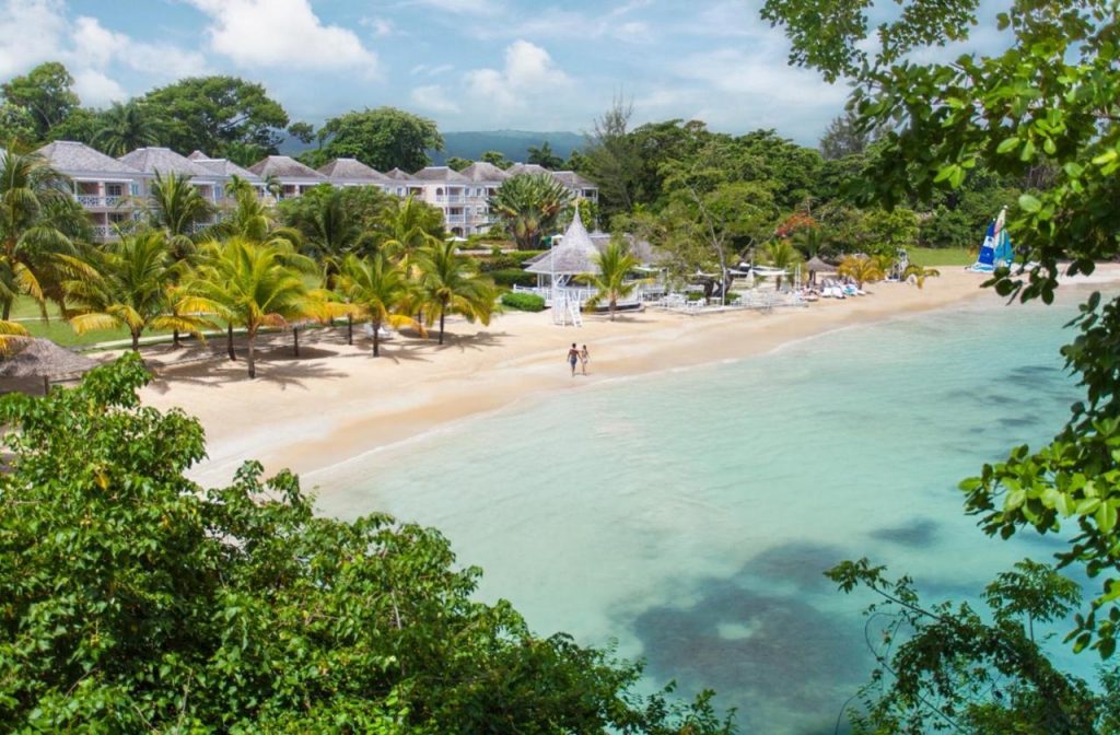 Couples Sans Souci nude beach in Jamaica.