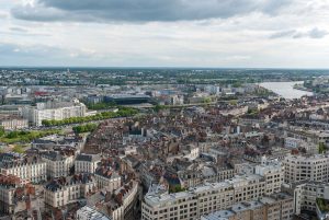 a photo of the landscape of the city of Nantes in France