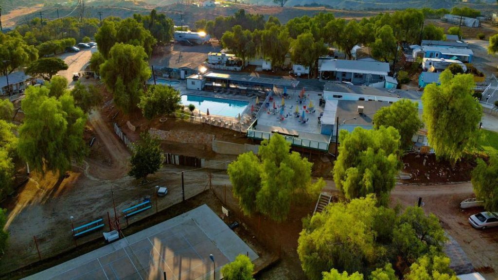 Olive Dell Ranch and its amenities view from above Olive Dell Ranch and its amenities view from above