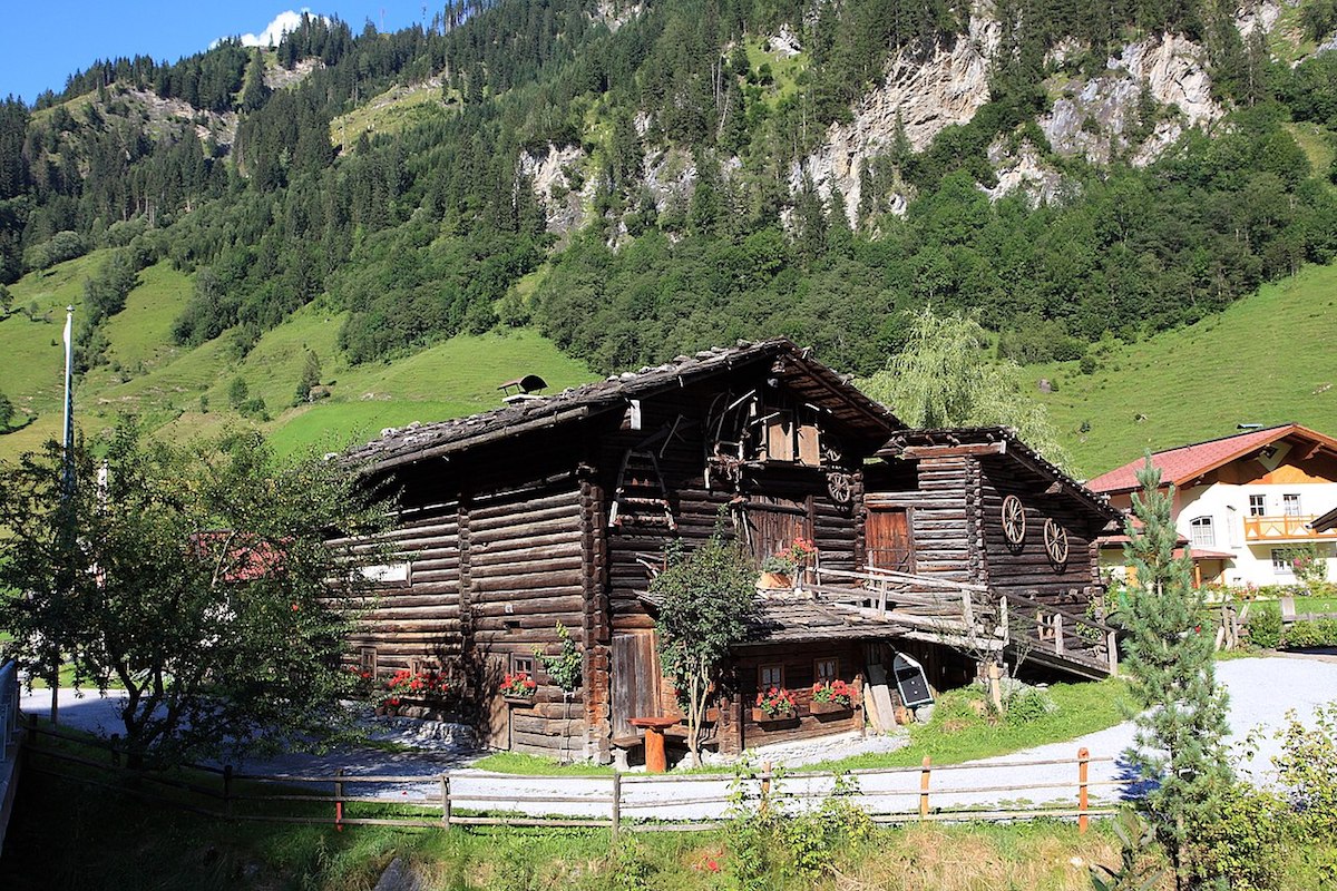 The small village of Grossarl in the Austrian Alps