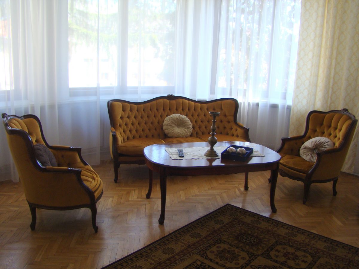 a sofa set Inside Casa Ceauşescu