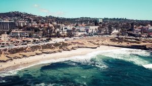 Aerial View of La Jolla Beach, San Diego
