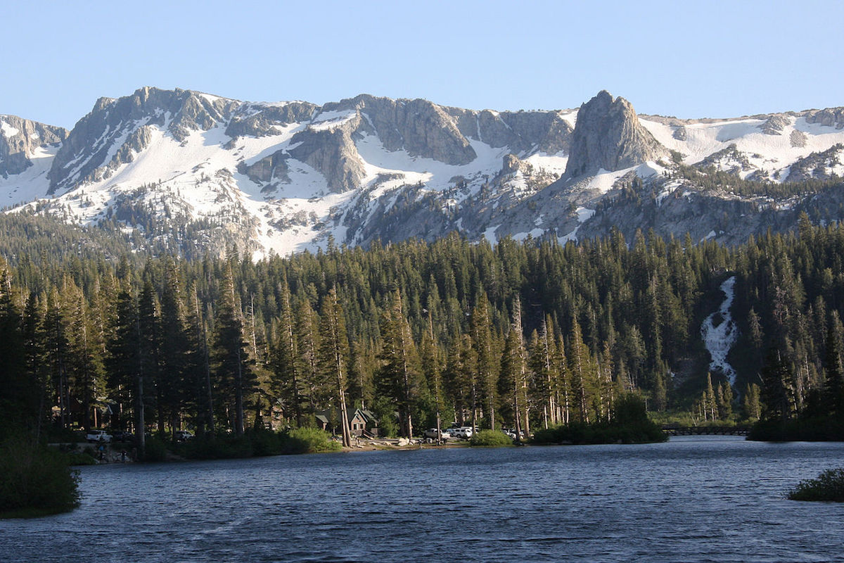 The snowcapped Mammoth Mountains