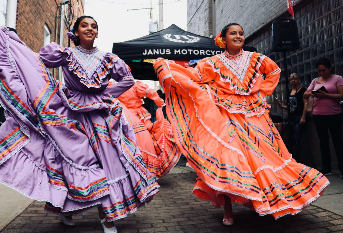 Street dancing in Mexico during a festival