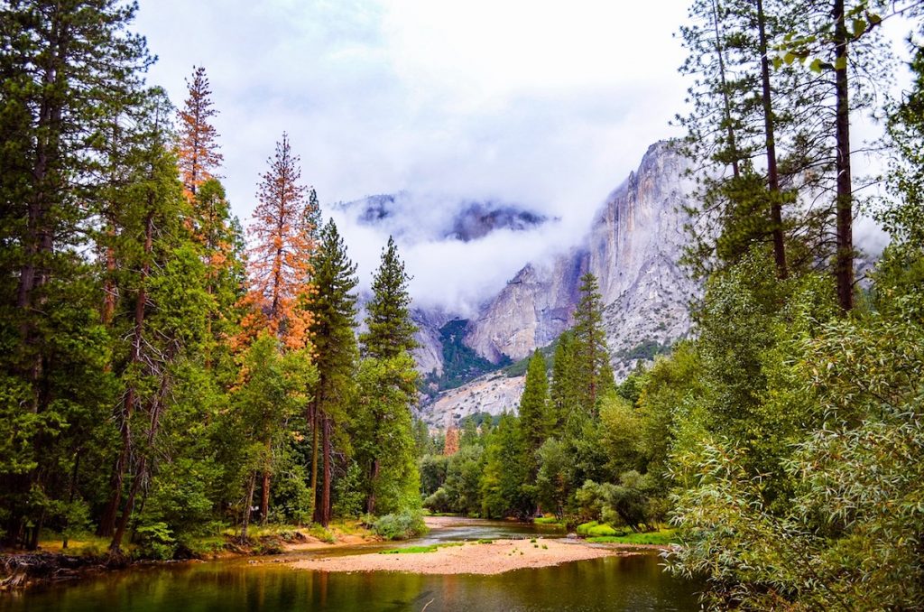 Breathtaking Yosemite National Park famous for camping