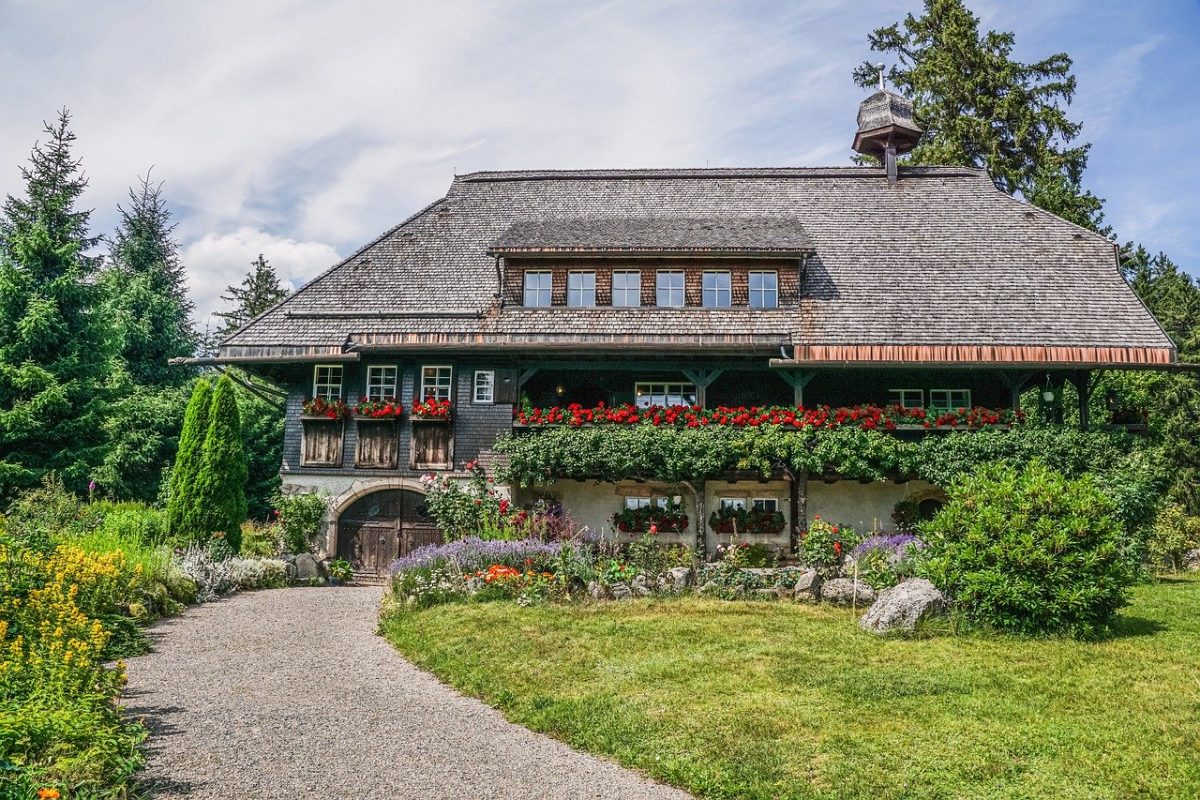 a traditional house at the black forest museum