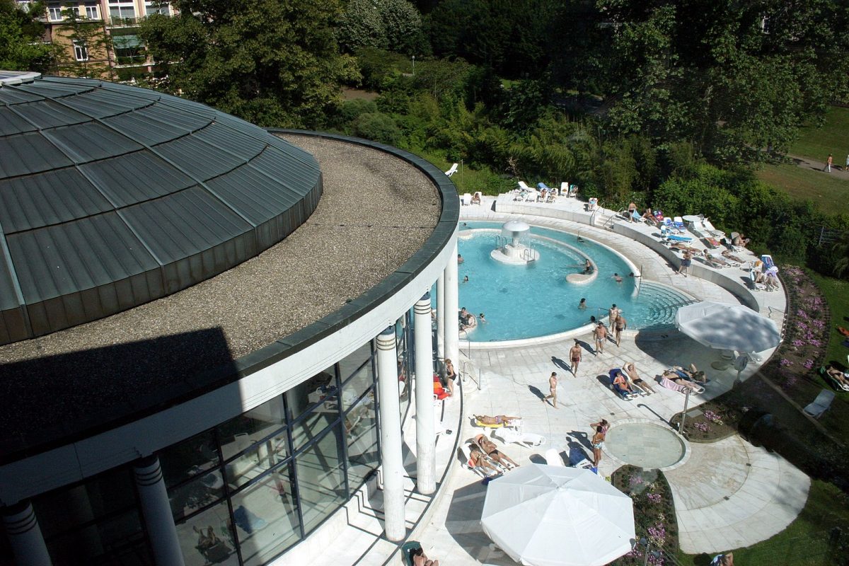 the famous thermal spa in black forest germany