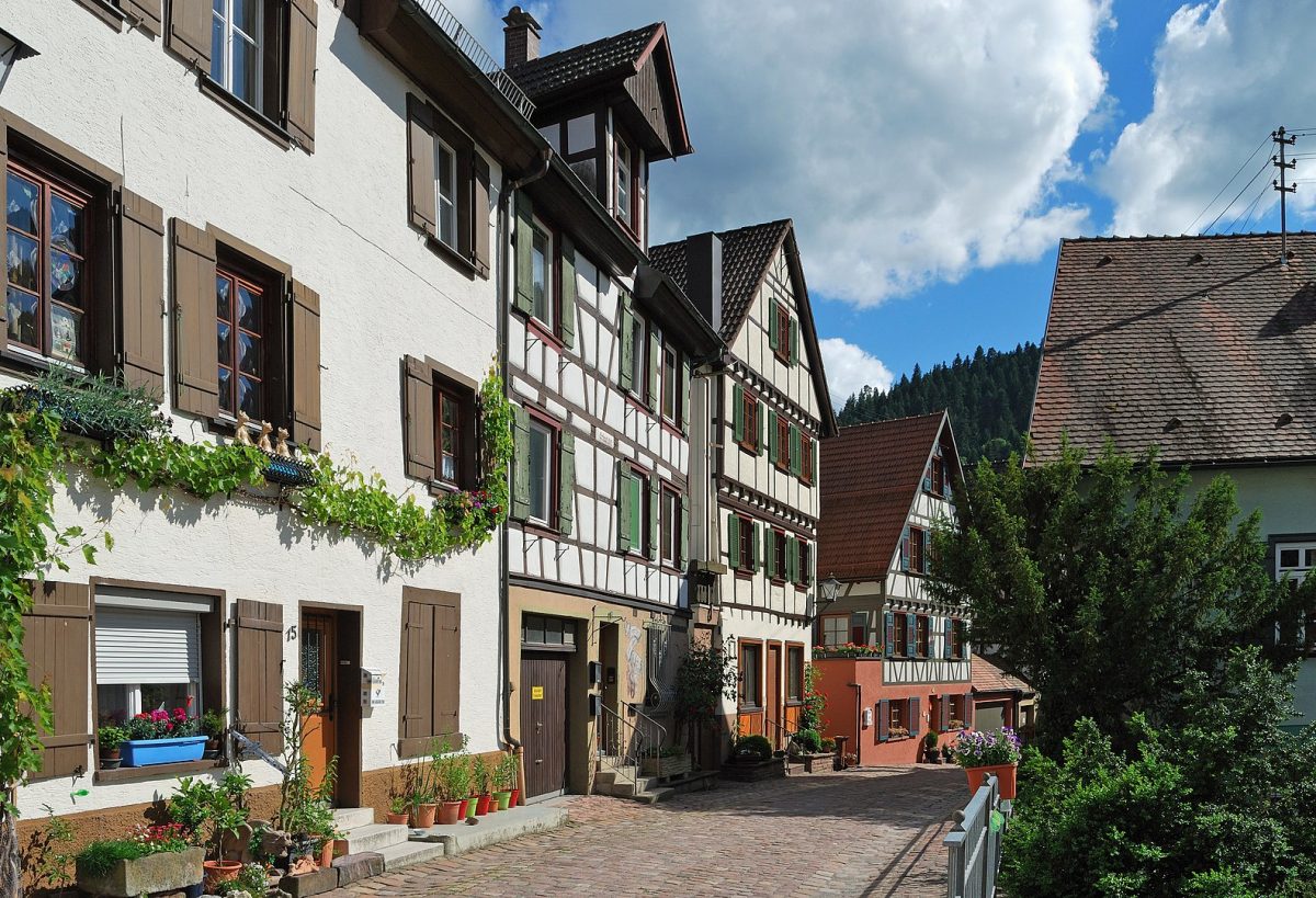 unique houses in schiltach, black forest