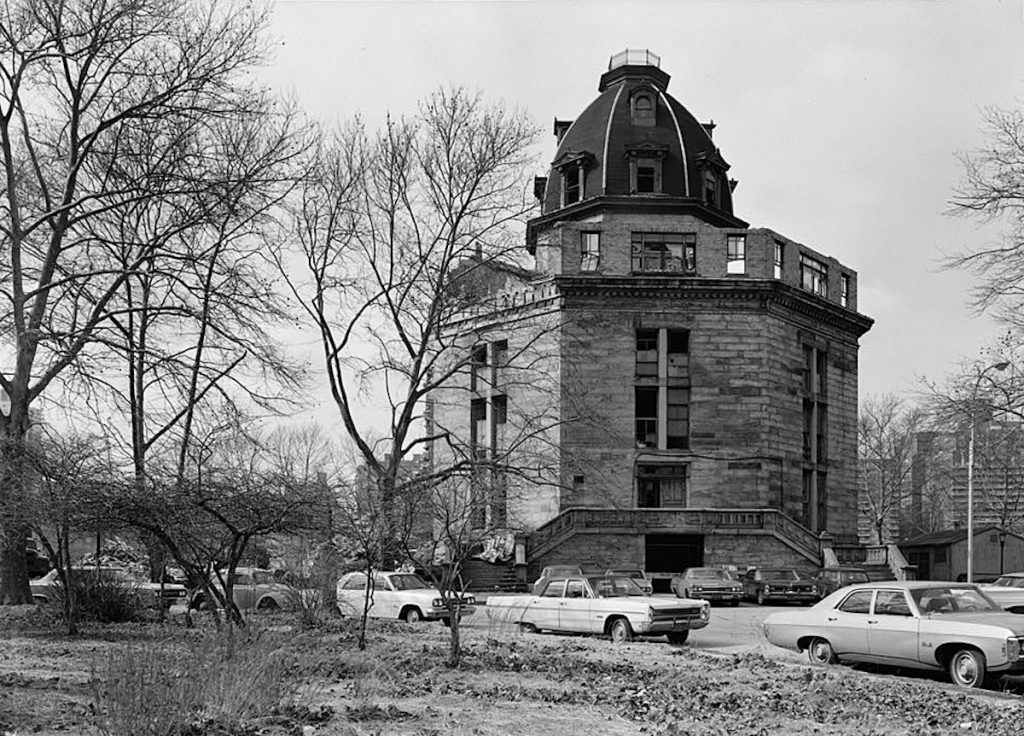 Exterior of The Octagon back in the day