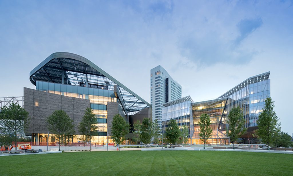 The 12-acre and modern Cornell Tech campus