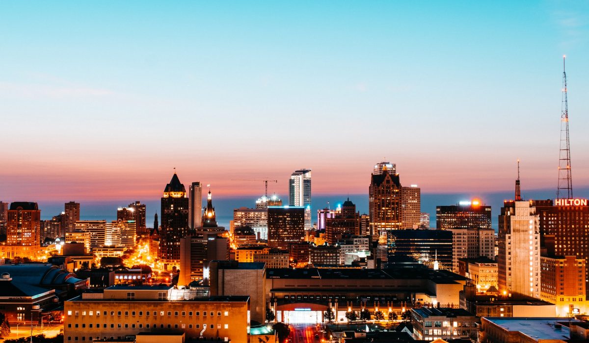 Milwaukee sunset in Milwaukee