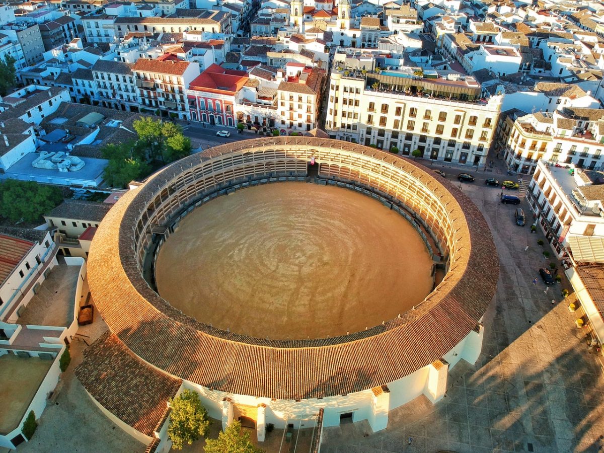 a bullring in ronda, malaga