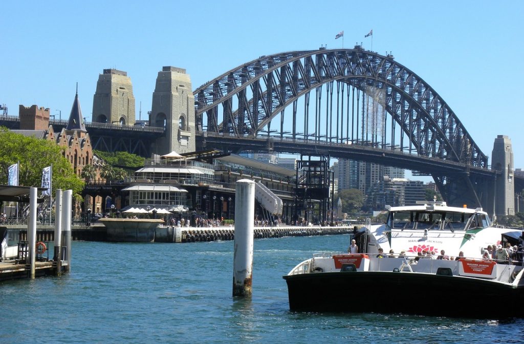 View of Sydney Harbor Bridge in New South Wales