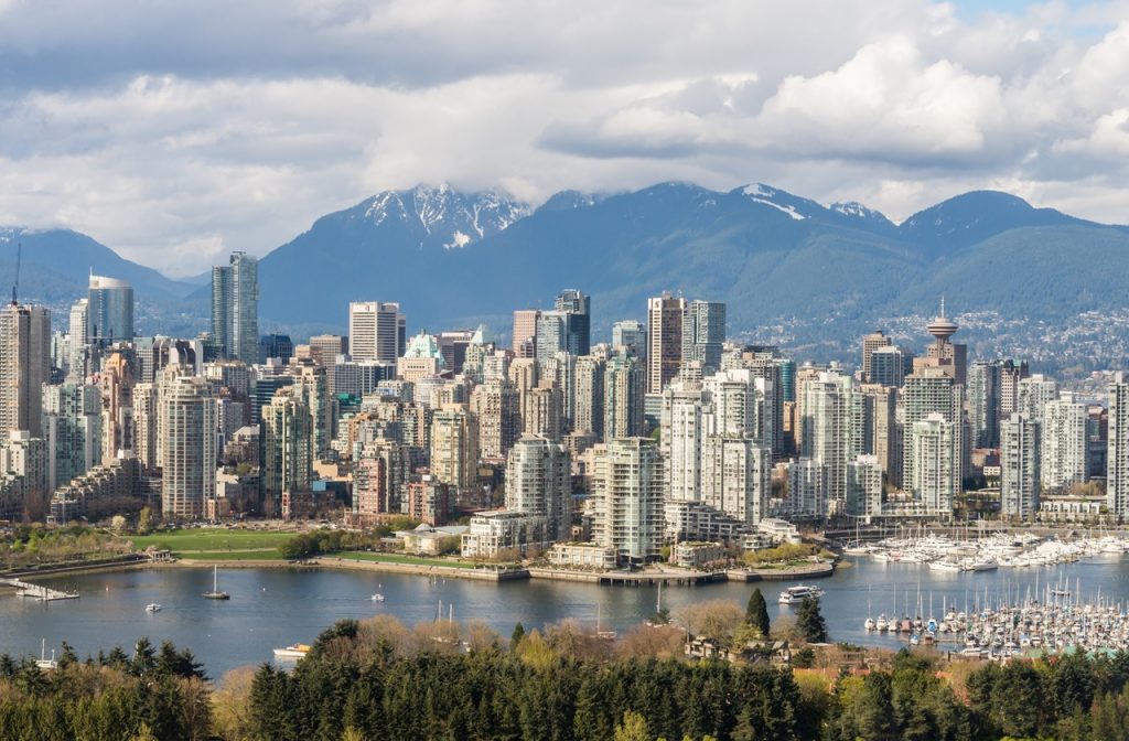 View of Vancouver's cityscape