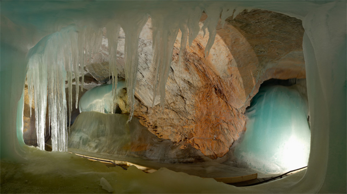 the world's largest ice cave in Austria