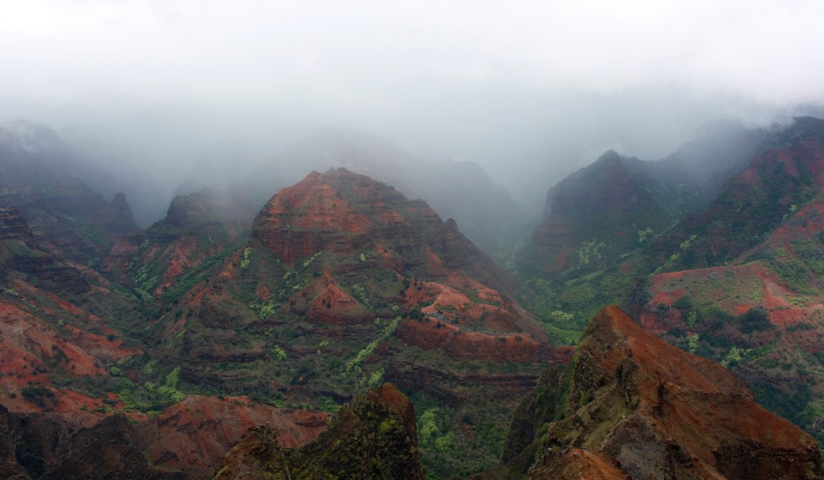 Kauai surreal landscape in kauai