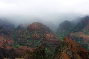 surreal landscape in kauai
