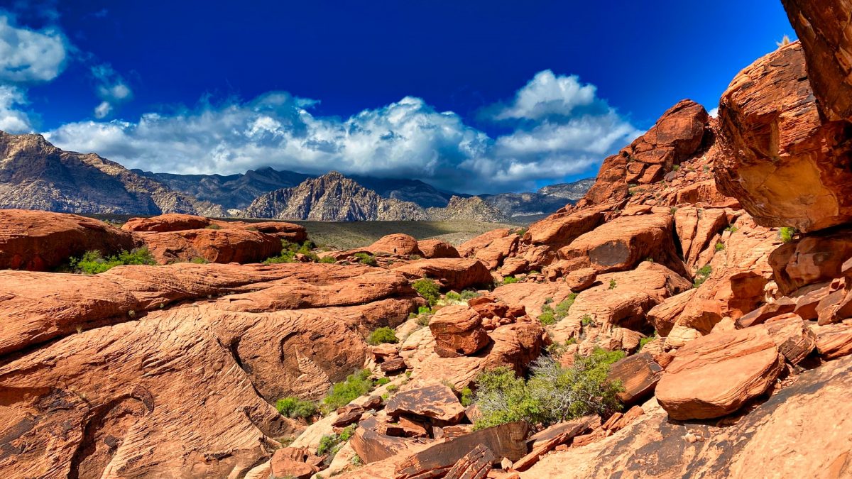 a land with countless red boulders a land with countless red boulders
