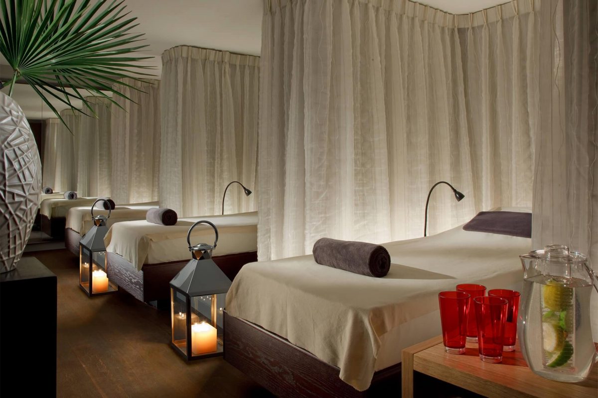 a luxurious spa facility in schweizerhof bern