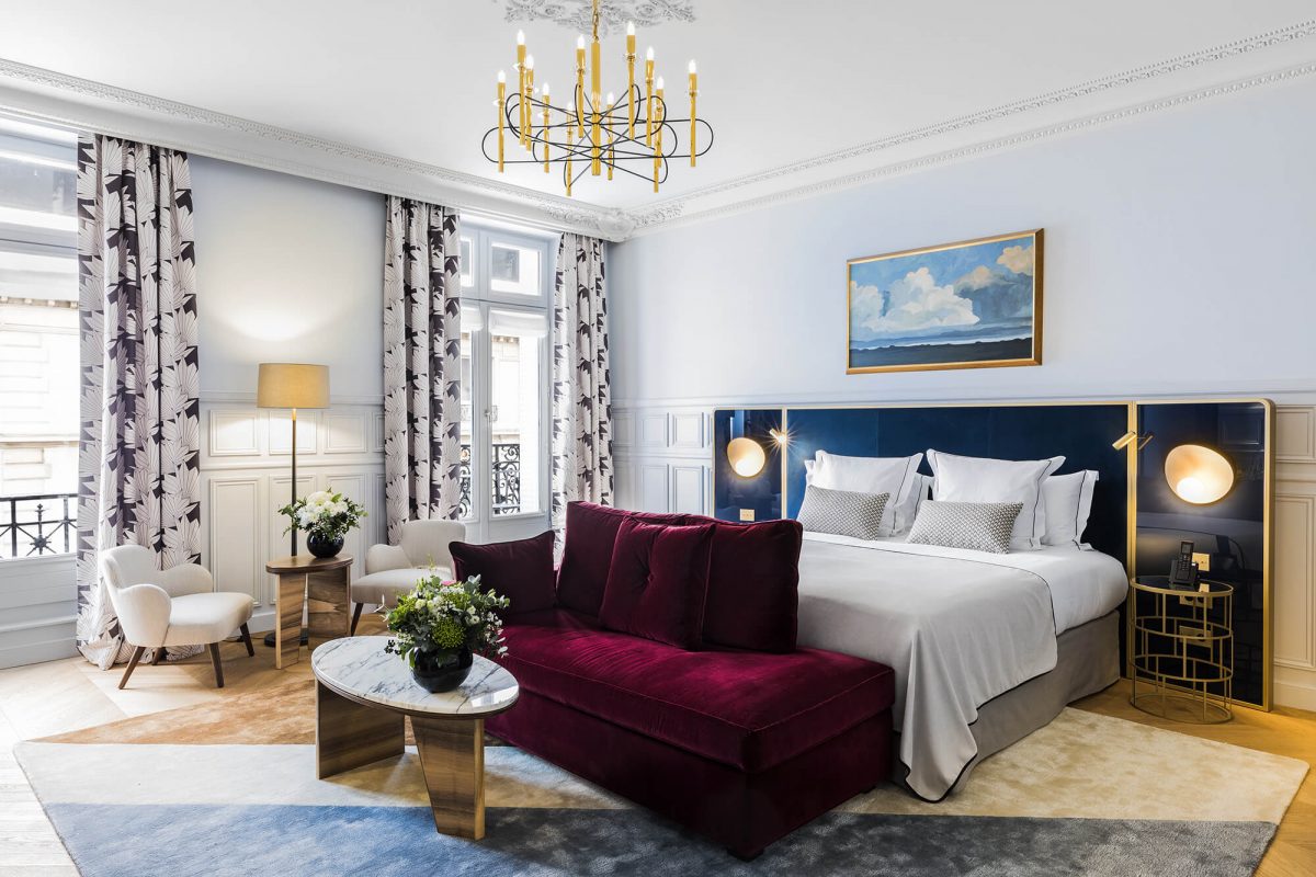 elegant room at Hotel Grand Powers in Paris, 3 days in Paris elegant room at Hotel Grand Powers in Paris, 3 days in Paris