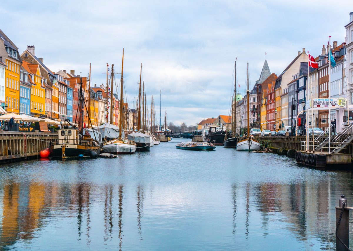 One of Europe's famous canal, the Nyhavn in Copenhagen One of Europe's famous canal, the Nyhavn in Copenhagen