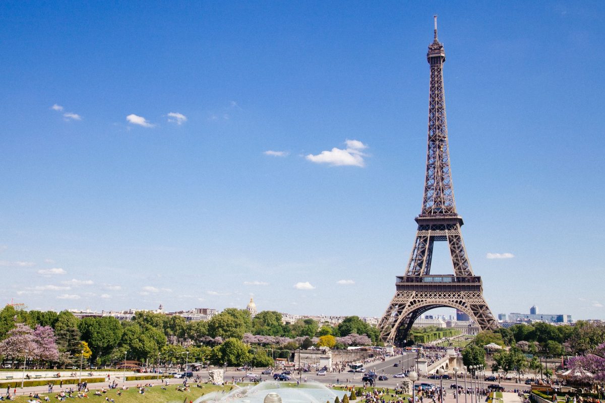 Paris' iconic landmark, the Eiffel Tower Paris' iconic landmark, the Eiffel Tower