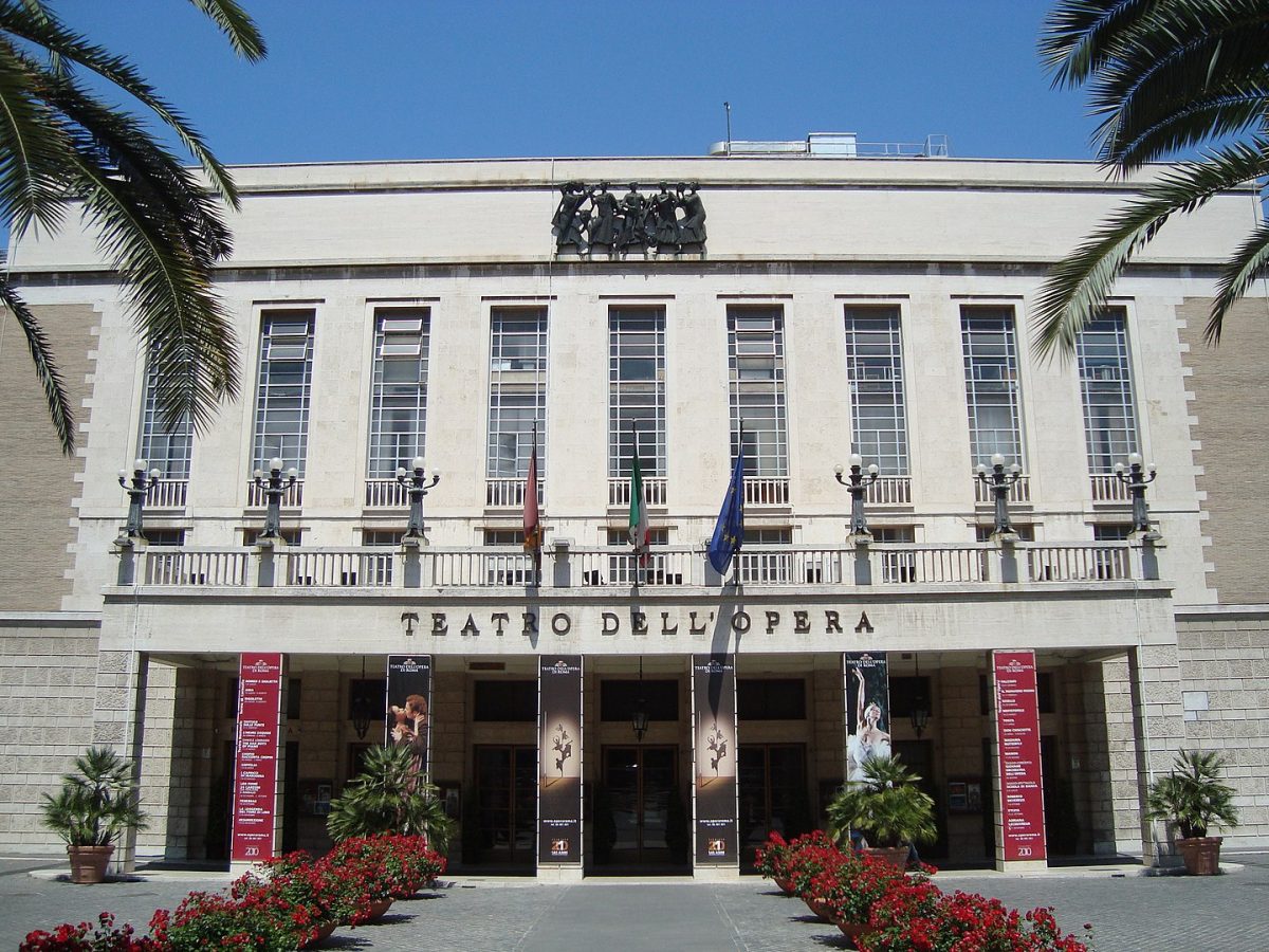 exterior of Teatro dell’Opera in Europe exterior of Teatro dell’Opera in Europe