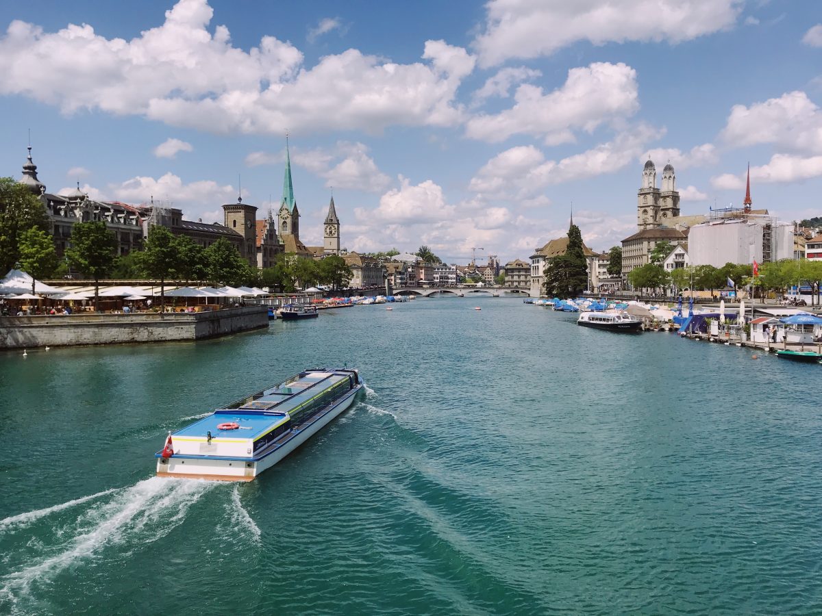 a water bus cruising through the Lake Zurich a water bus cruising through the Lake Zurich, Airbnb Switzerland
