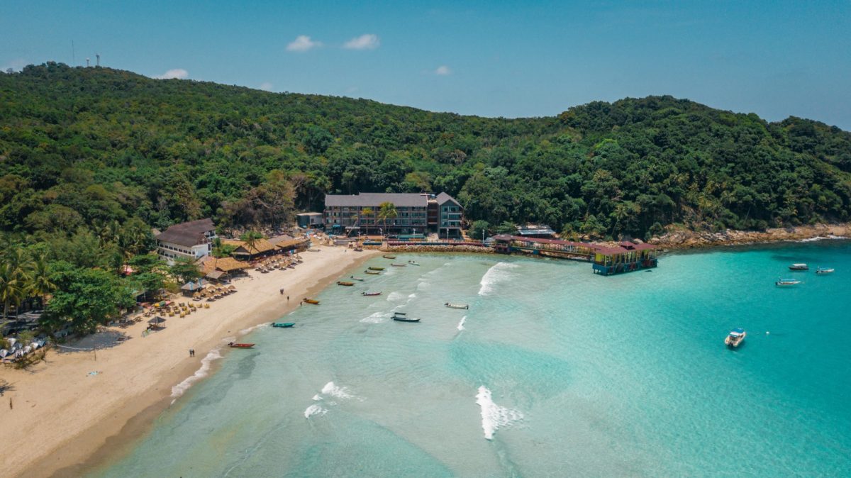 the perhentian coasts studded with hotels