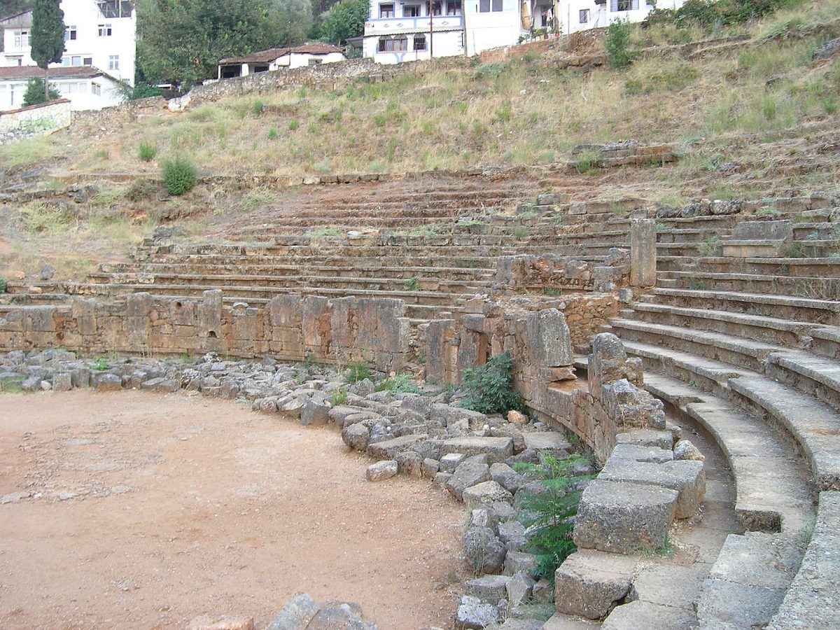 ruins of fethiye's ancient theatre ruins of fethiye's ancient theatre